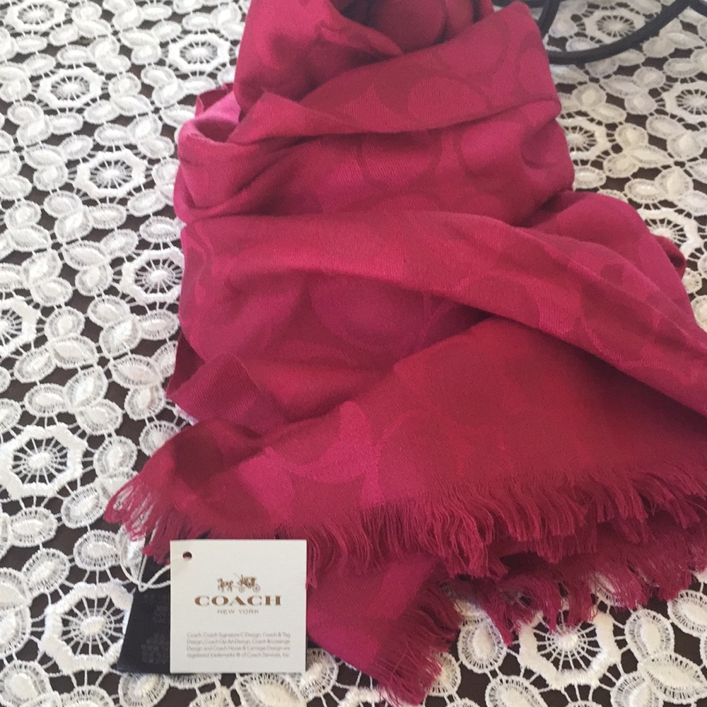 Beautiful Coach Scarf new never used